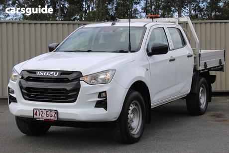 White 2022 Isuzu D-MAX Crew Cab Chassis Sx (4X4)