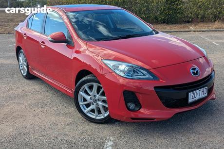 Red 2013 Mazda 3 Sedan Sp25