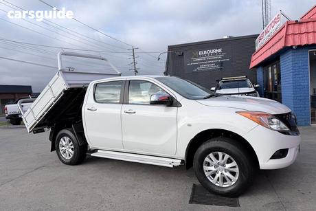 White 2012 Mazda BT-50 Dual Cab Utility Gt (4X4)