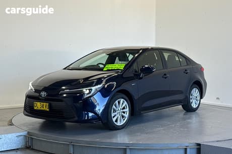 Blue 2024 Toyota Corolla Sedan Ascent Sport Hybrid