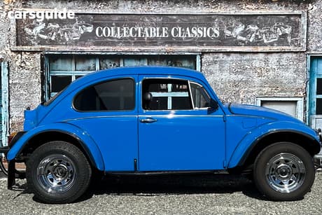 Blue 1966 Volkswagen 1600 Coupe