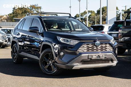 Blue 2021 Toyota RAV4 Wagon Cruiser (Awd) Hybrid