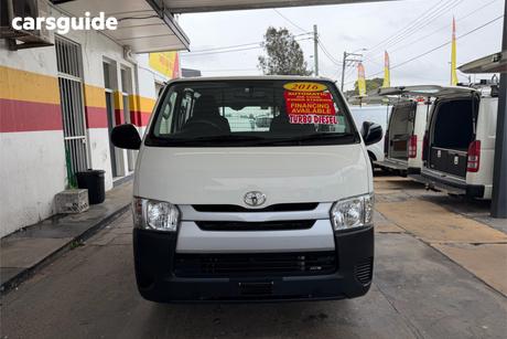 White 2016 Toyota HiAce Van Lwb
