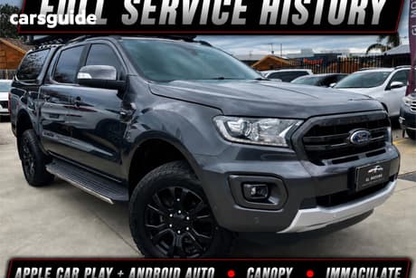 Grey 2018 Ford Ranger Double Cab Pick Up Wildtrak 2.0 (4X4)