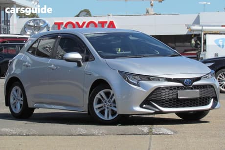 Silver 2020 Toyota Corolla Hatchback Ascent Sport (Hybrid)