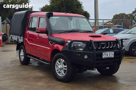 Red 2022 Mahindra PIK-UP Dual Cab Chassis S11 4X4