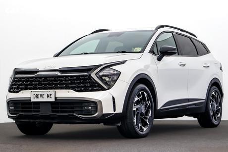 White 2022 Kia Sportage Wagon Sx+ (Fwd)
