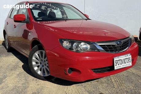 Red 2009 Subaru Impreza Hatch R