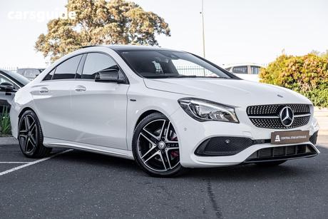 White 2016 Mercedes-Benz CLA250 Coupe Sport 4Matic