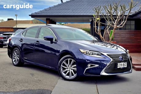 Blue 2016 Lexus ES300H Sedan Sports Luxury Hybrid