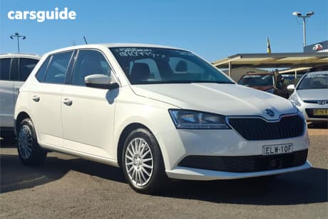 White 2020 Skoda Fabia Hatchback 70 Tsi