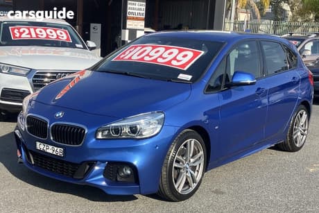 Blue 2015 BMW 218D Wagon Active Tourer Sport Line
