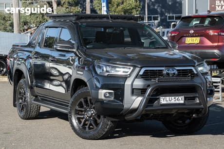 Black 2021 Toyota Hilux Double Cab Pick Up Rogue (4X4)