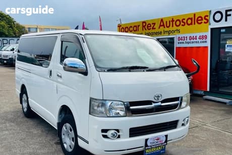 White 2008 Toyota Hiace Regius Commercial