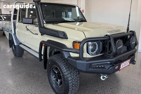 Beige 2025 Toyota Landcruiser 70 Series Double Cab Chassis Lc79 Gxl + Diff Locks