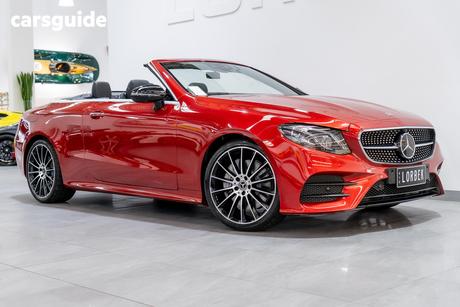 Red 2019 Mercedes-Benz E300 Cabriolet