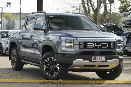 Blue 2025 BYD Shark 6 Dual Cab Utility Dual Motor Premium