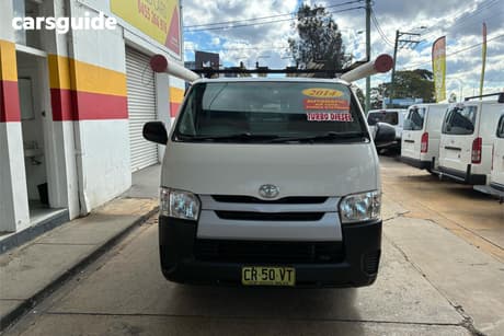 White 2014 Toyota HiAce Van Lwb