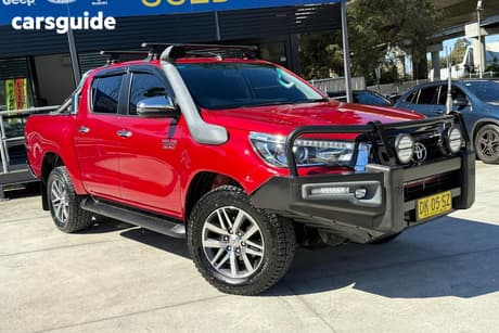 Red 2018 Toyota Hilux Double Cab Pick Up Sr5 (4X4)