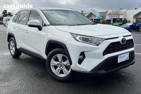 White 2020 Toyota RAV4 Wagon Gx 2Wd Hybrid