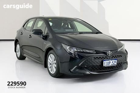 Black 2025 Toyota Corolla Hatchback Ascent Sport Hybrid