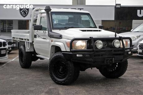 White 2020 Toyota Landcruiser Cab Chassis Gxl