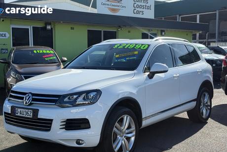 White 2013 Volkswagen Touareg Wagon V6 Tdi 4Xmotion