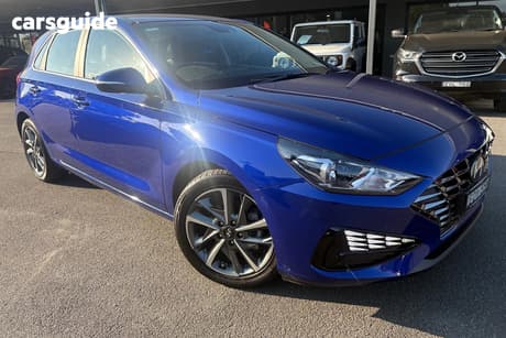 Blue 2021 Hyundai I30 Hatchback Active