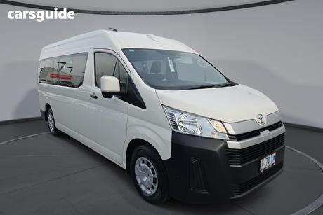 White 2021 Toyota HiAce Bus Slwb Commuter (12 Seats)