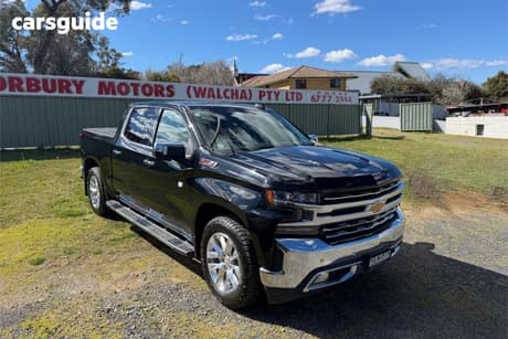 Black 2021 Chevrolet Silverado Crew Cab Utility 1500 Ltz Premium Tech Pack