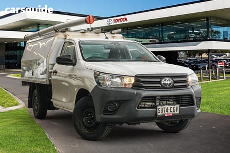 White 2020 Toyota Hilux Cab Chassis Workmate