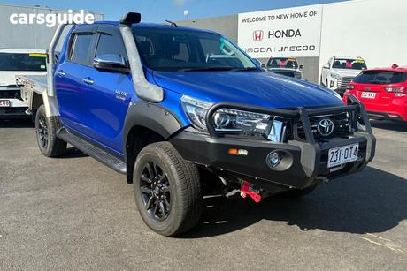 Blue 2019 Toyota Hilux Double Cab Pick Up Sr5 (4X4)