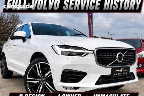 White 2019 Volvo XC60 Wagon D5 R-Design