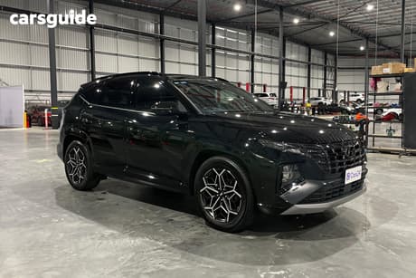 Black 2022 Hyundai Tucson Wagon Highlander N Line (Awd)