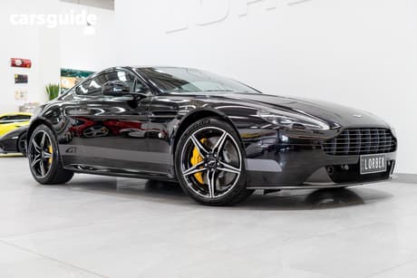 Black 2016 Aston Martin V8 Coupe Vantage Gt