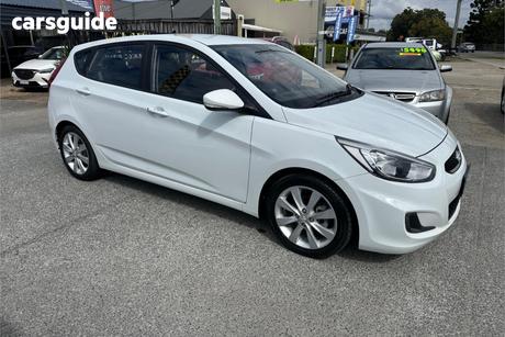 White 2018 Hyundai Accent Hatchback Sport