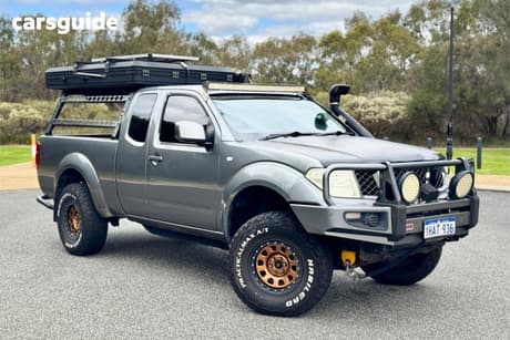Grey 2010 Nissan Navara Dual Cab Pick-up St-X (4X4)