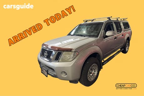 Silver 2011 Nissan Navara Dual Cab Pick-up St (4X4)