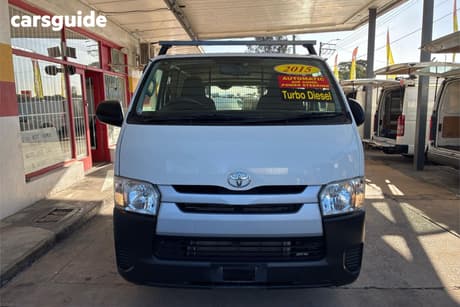 White 2015 Toyota HiAce Van Lwb