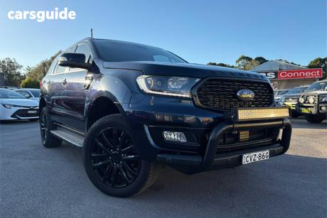 Blue 2021 Ford Everest Wagon Sport (4Wd)