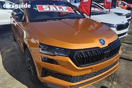 Orange 2024 Skoda Karoq Wagon Sportline (4X4) 140Tsi