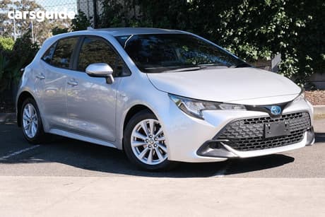 Silver 2024 Toyota Corolla Hatchback Ascent Sport Hybrid