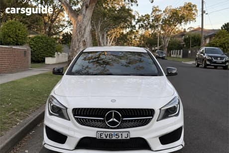White 2014 Mercedes-Benz CLA200 Coupe 200