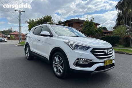White 2018 Hyundai Santa FE Wagon Highlander Crdi (4X4)