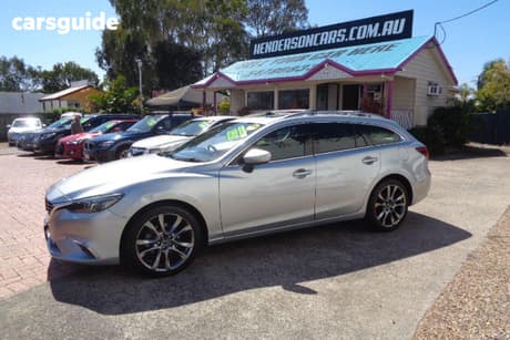 Silver 2015 Mazda 6 Wagon Atenza