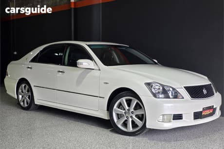 White 2007 Toyota Crown Sedan ATHLETE