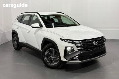 White 2026 Hyundai Tucson Wagon Hybrid (Fwd)