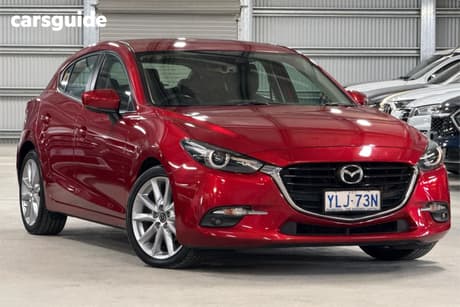 Red 2016 Mazda 3 Hatchback Sp25 Gt