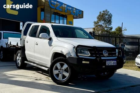 White 2016 Volkswagen Amarok Dual Cab Utility Tdi420 Highline (4X4)