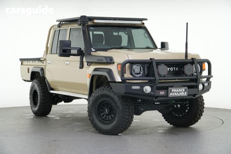 Beige 2025 Toyota Landcruiser 70 Series Double Cab Chassis Lc79 Gxl + Diff Locks